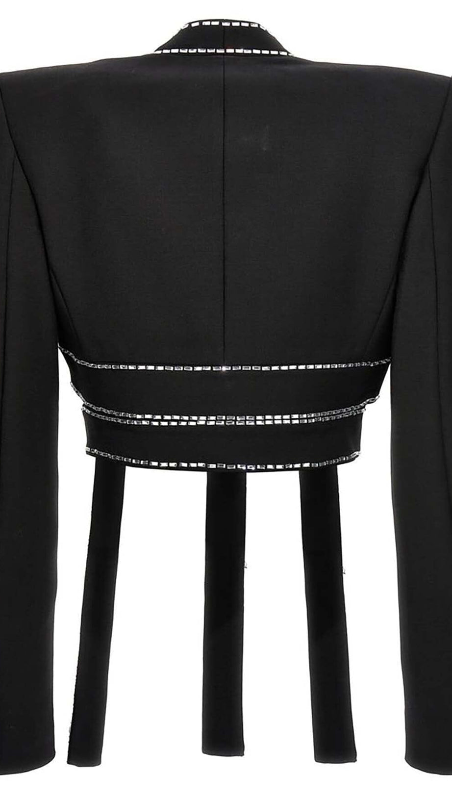 DUE PEZZI DI CORDA DECORATI IN NERO