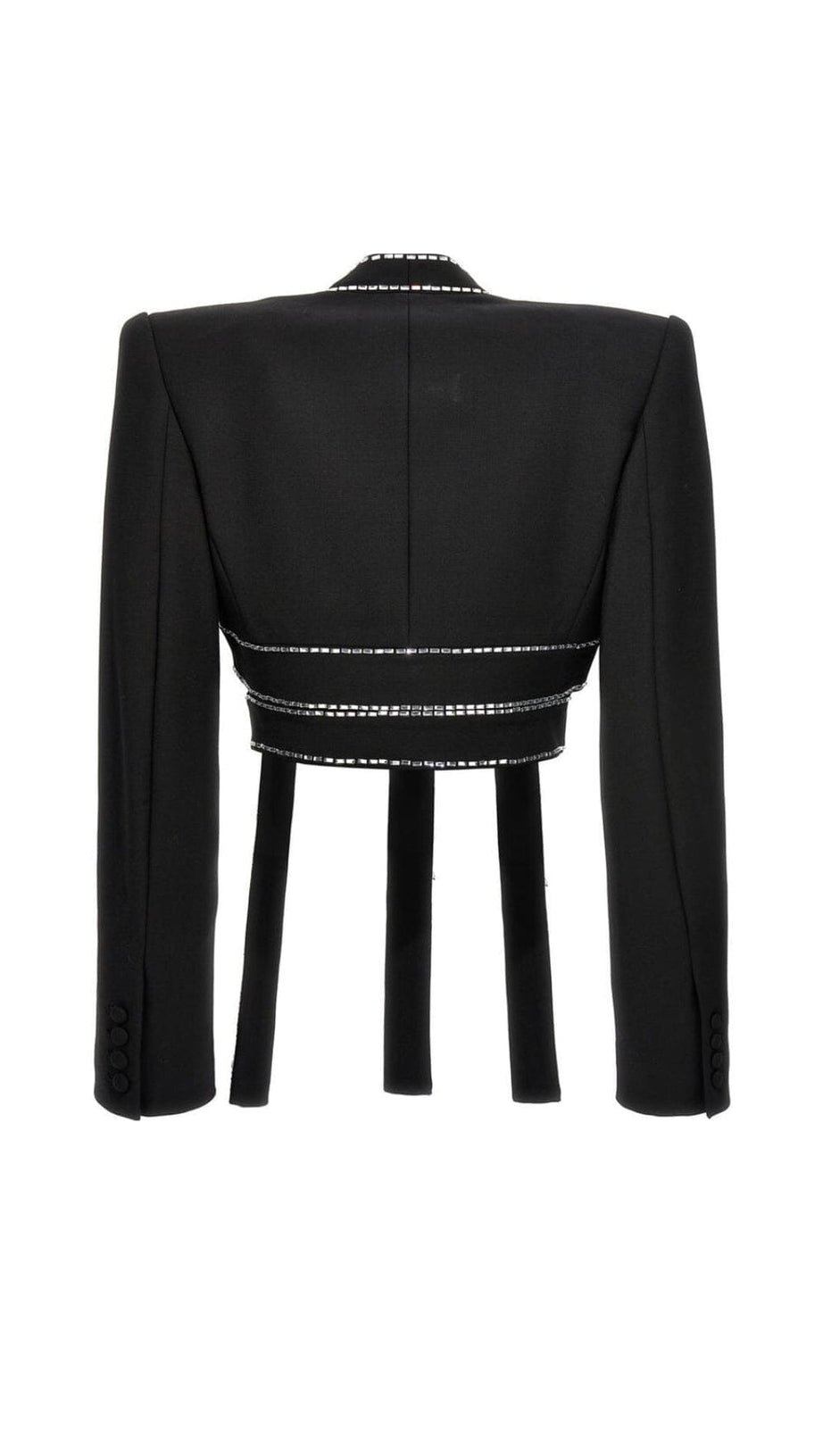 DUE PEZZI DI CORDA DECORATI IN NERO