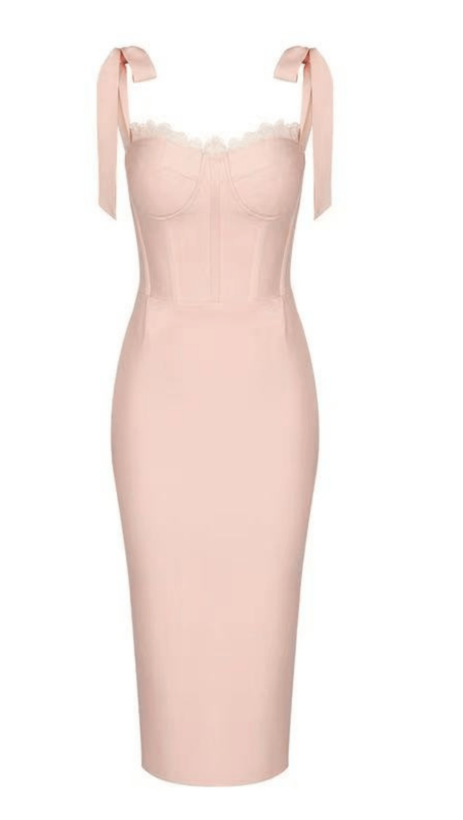 LACE SUSPENDER ELEGANT DRESS