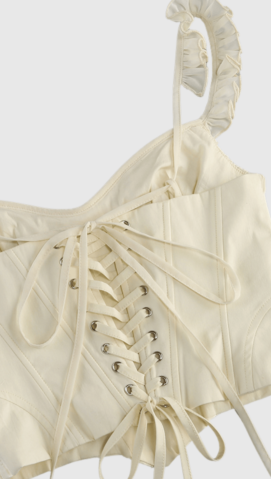 AMELIA CORSET LACE UP RUFFLE SKIRT SET