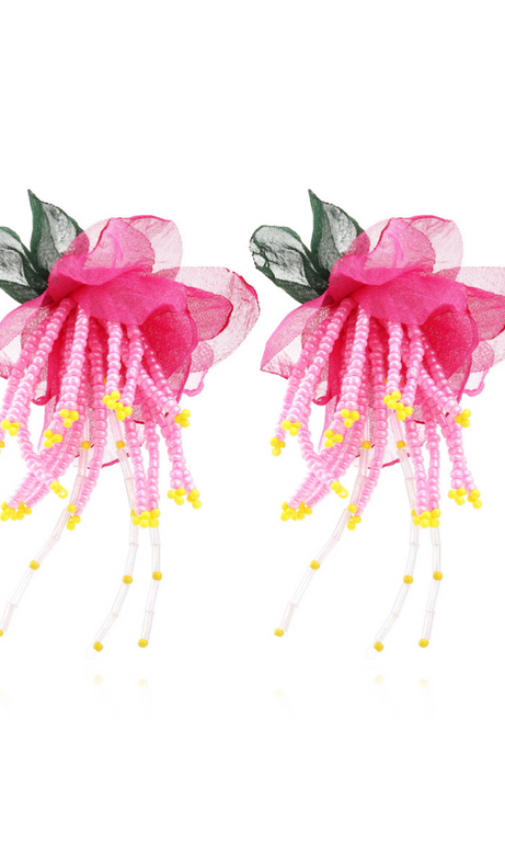Lauren Floral Bead Earrings
