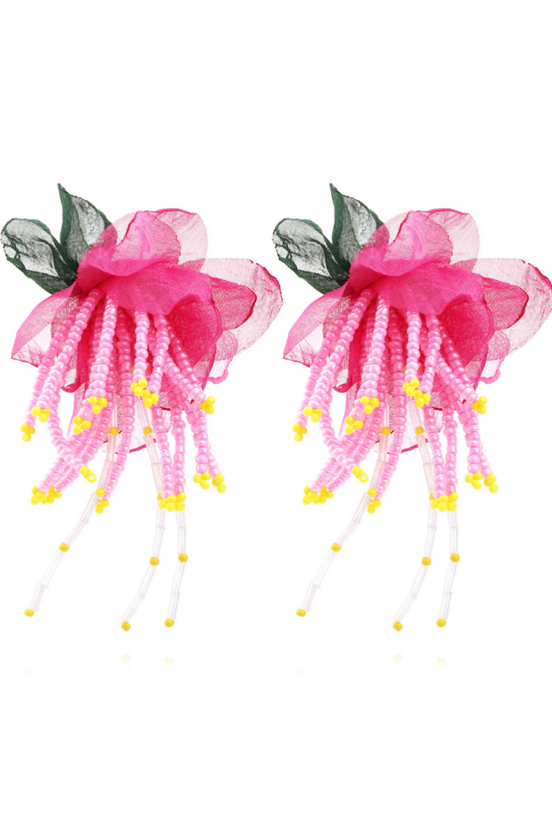 AIIZIE LAUREN FLORAL BEAD EARRINGS - product image