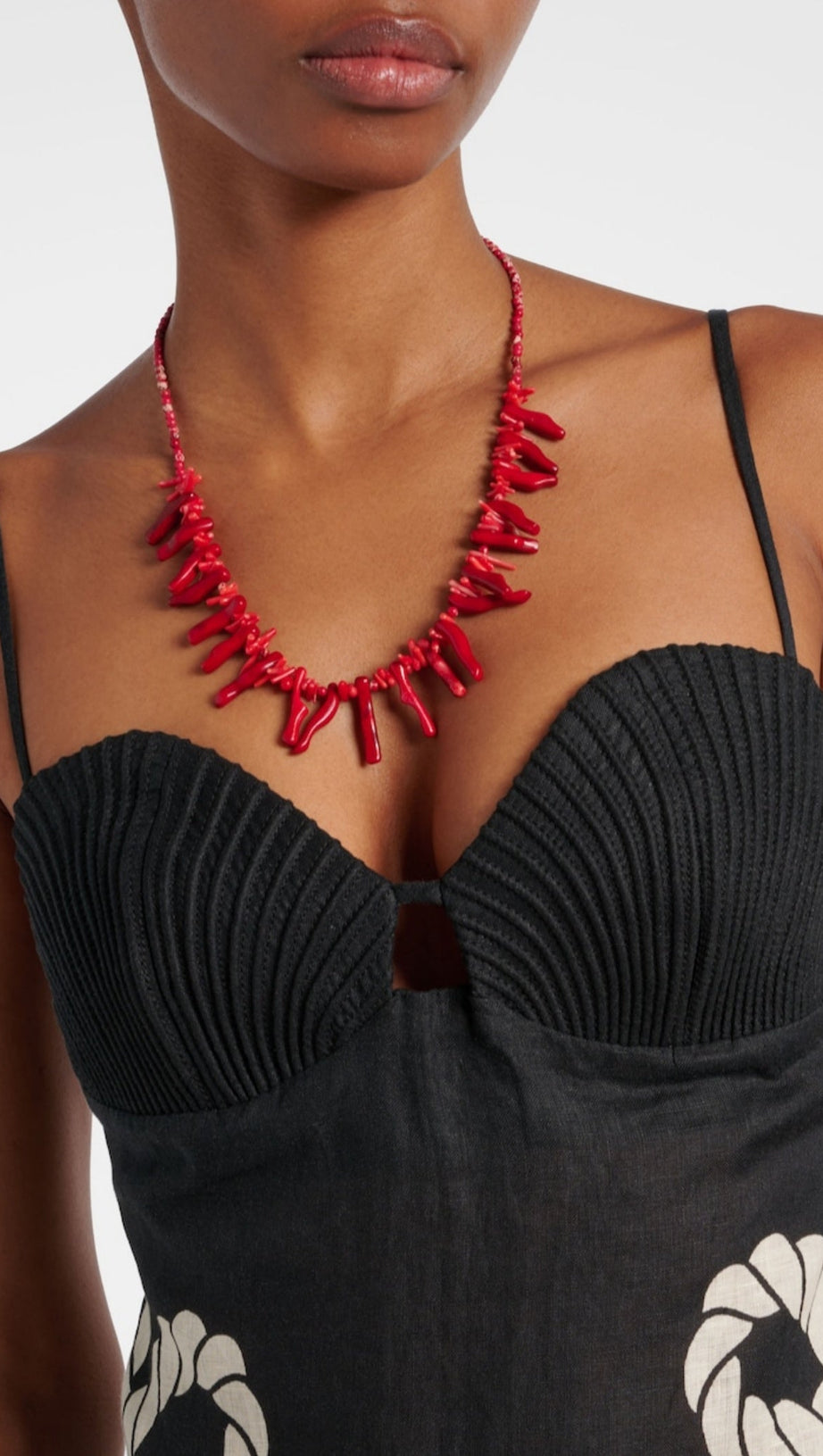 Maxikleid aus Leinen mit Lawerey-Print