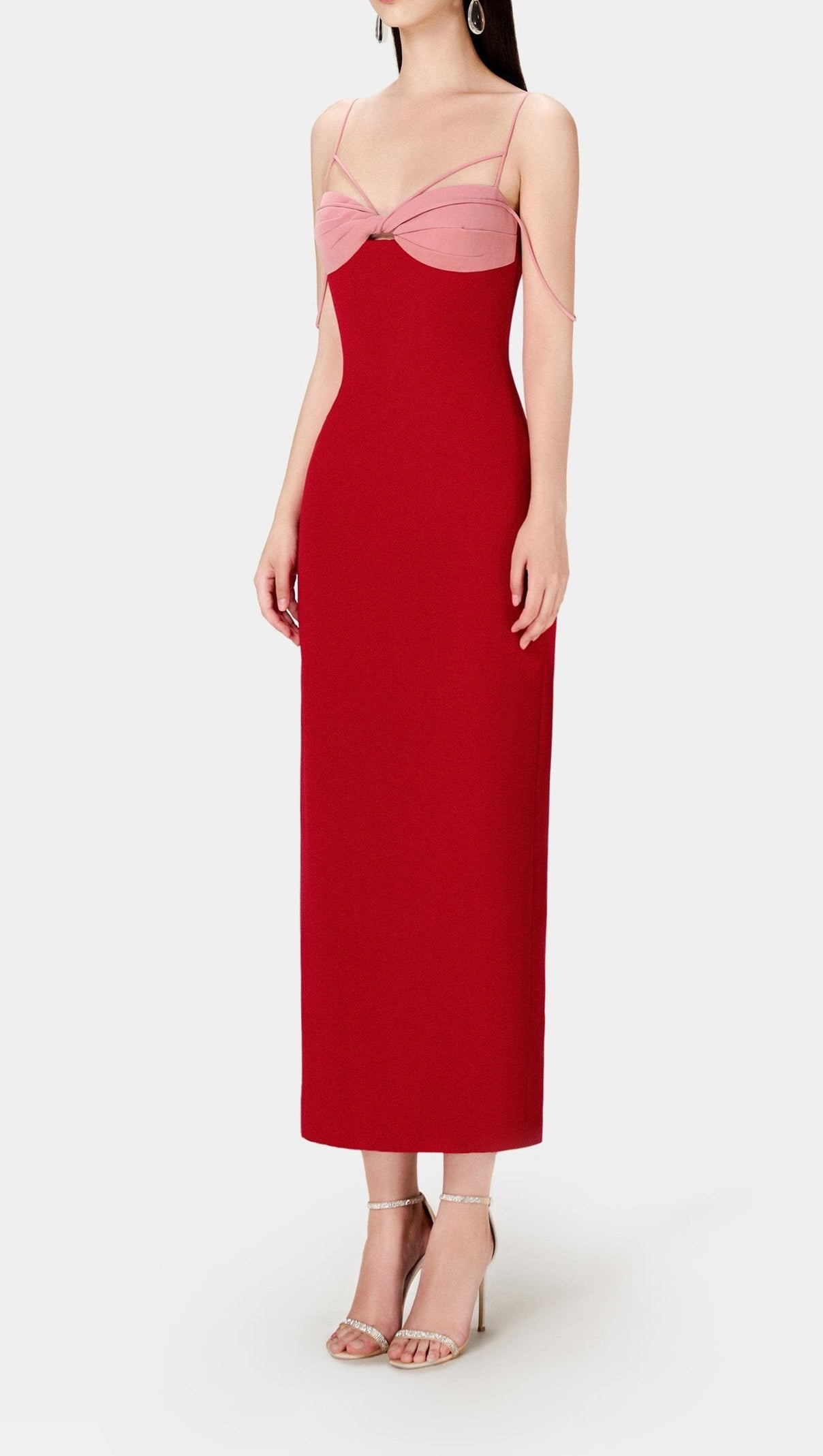 AIIZIE RED TWISTED DRESS - product image