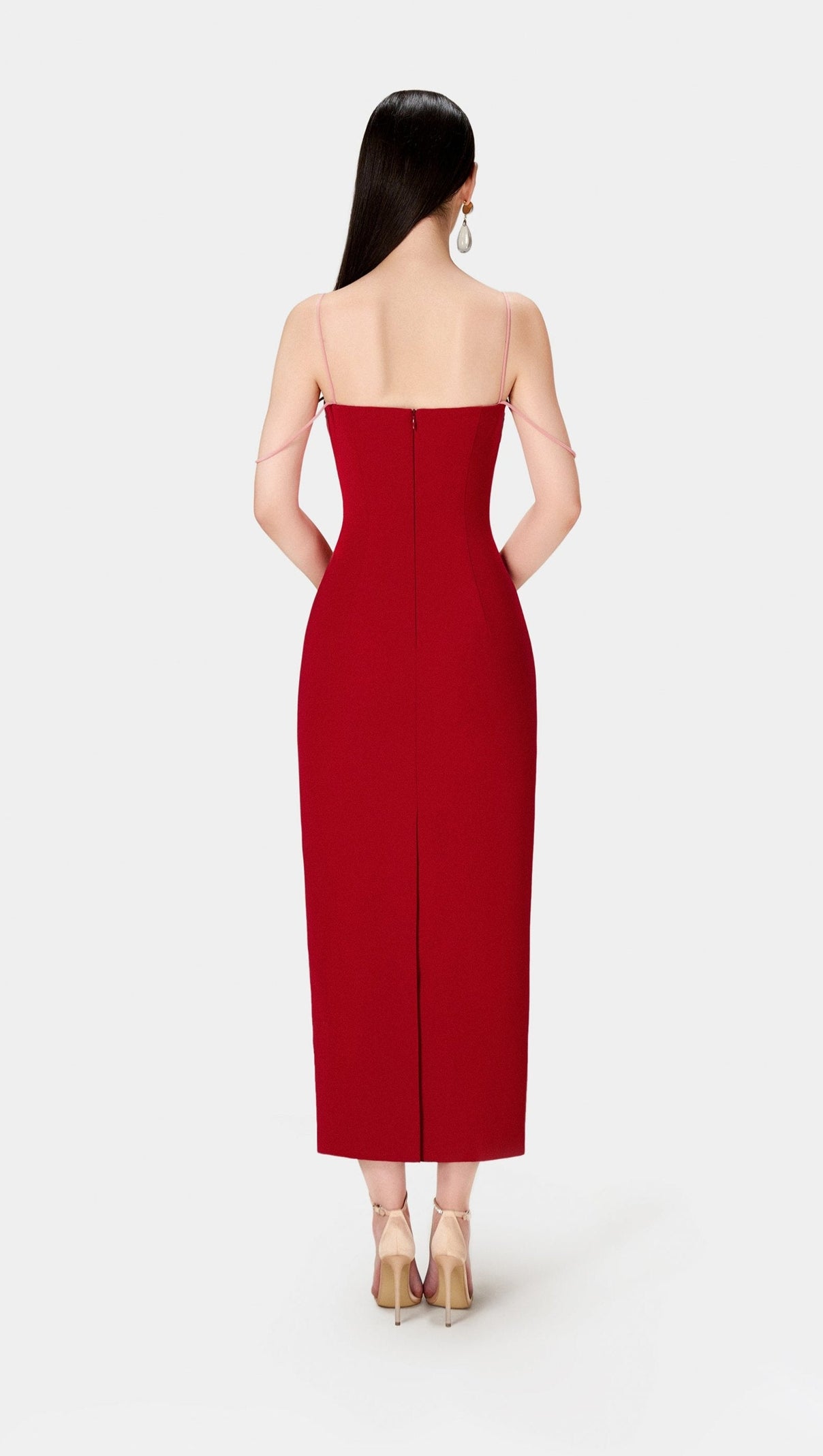 AIIZIE RED TWISTED DRESS - product image