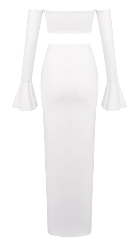 LONG SLEEVE BUSTIER TOPS MAXI SKIRTS