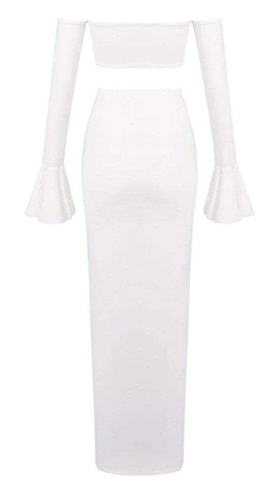 AIIZIE LONG SLEEVE BUSTIER TOPS MAXI SKIRTS - product image
