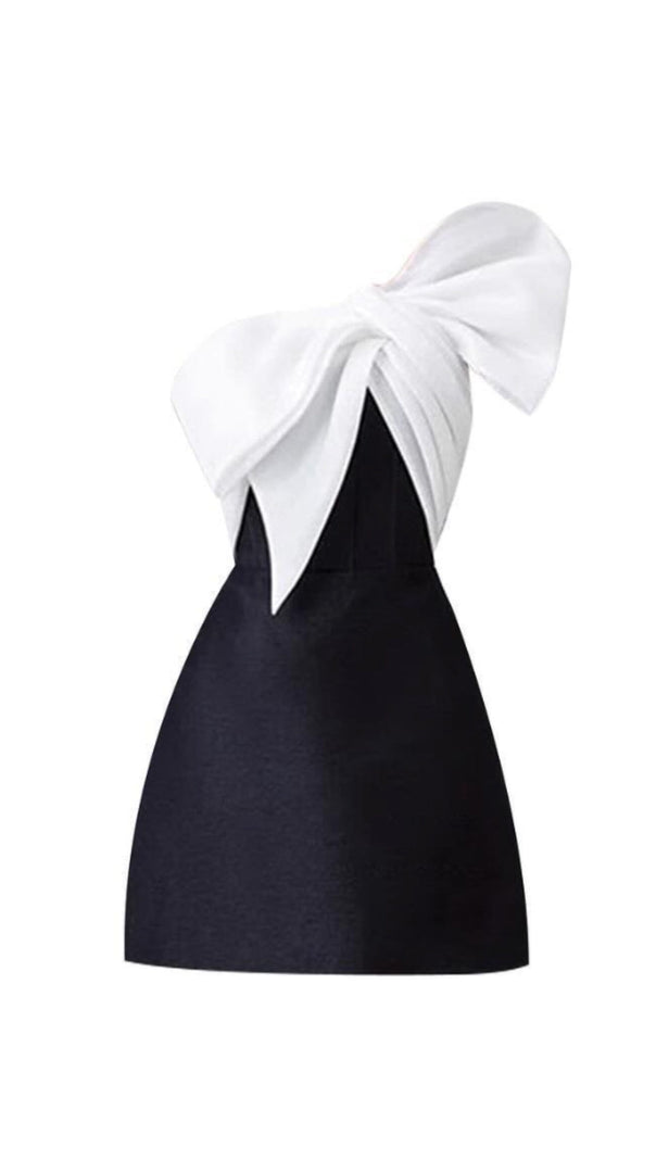 AIIZIE BOW-TIE OFF-SHOULDER MINI DRESS - product image