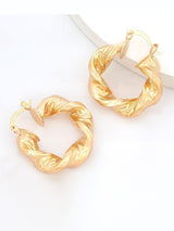 Maia Chunky Twist Hoop Earrings