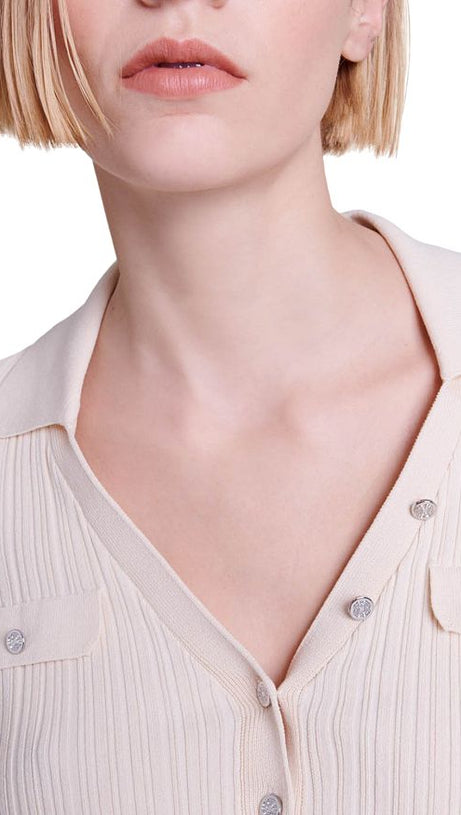 CARDIGAN CON COLLO MIMOSO 