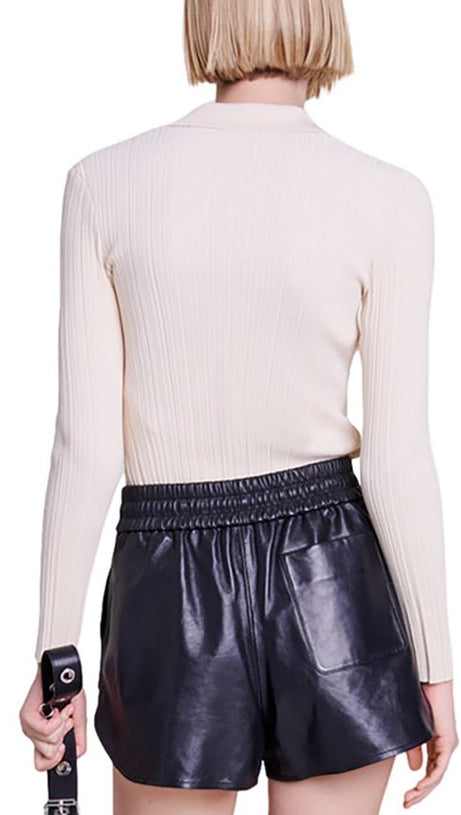 CARDIGAN CON COLLO MIMOSO 