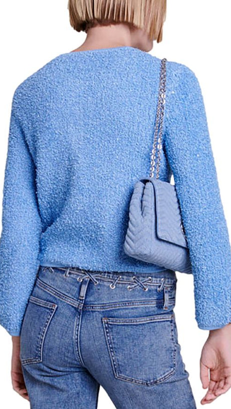 CARDIGAN MOSCILI IN BLU 