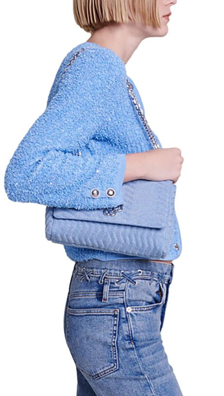 CARDIGAN MOSCILI IN BLU 