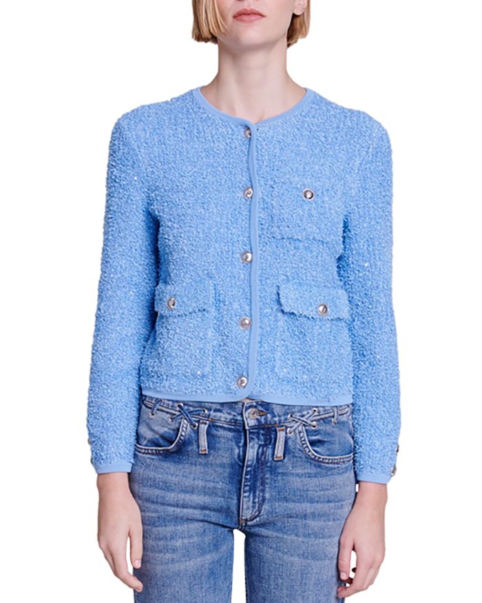 AIIZIE MOSCILI CARDIGAN IN BLUE - product image