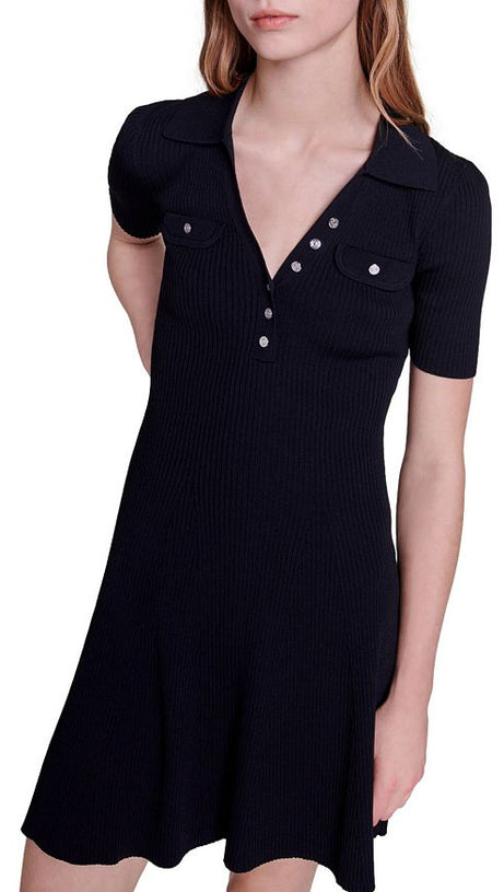 RIMOSETTE RIBBED KNIT DRESS