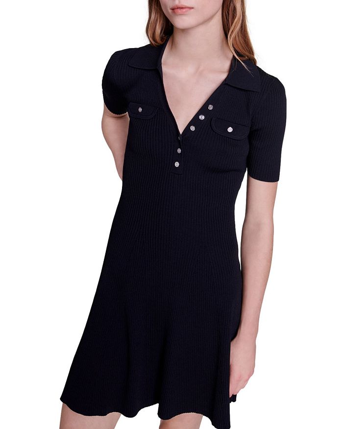 AIIZIE RIMOSETTE RIBBED KNIT DRESS - product image