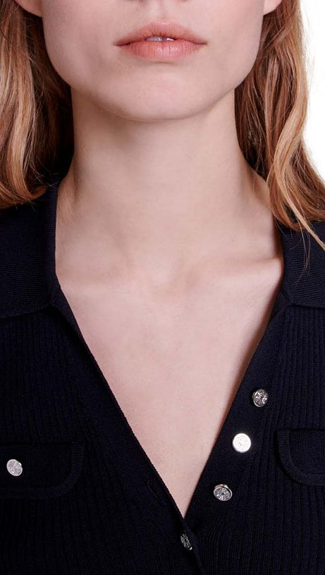 RIMOSETTE RIBBED KNIT DRESS