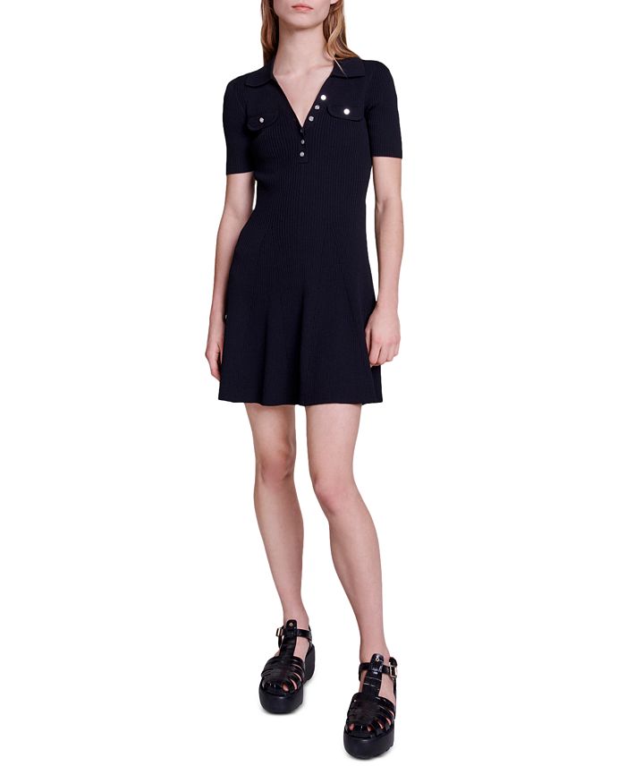 AIIZIE RIMOSETTE RIBBED KNIT DRESS - product image