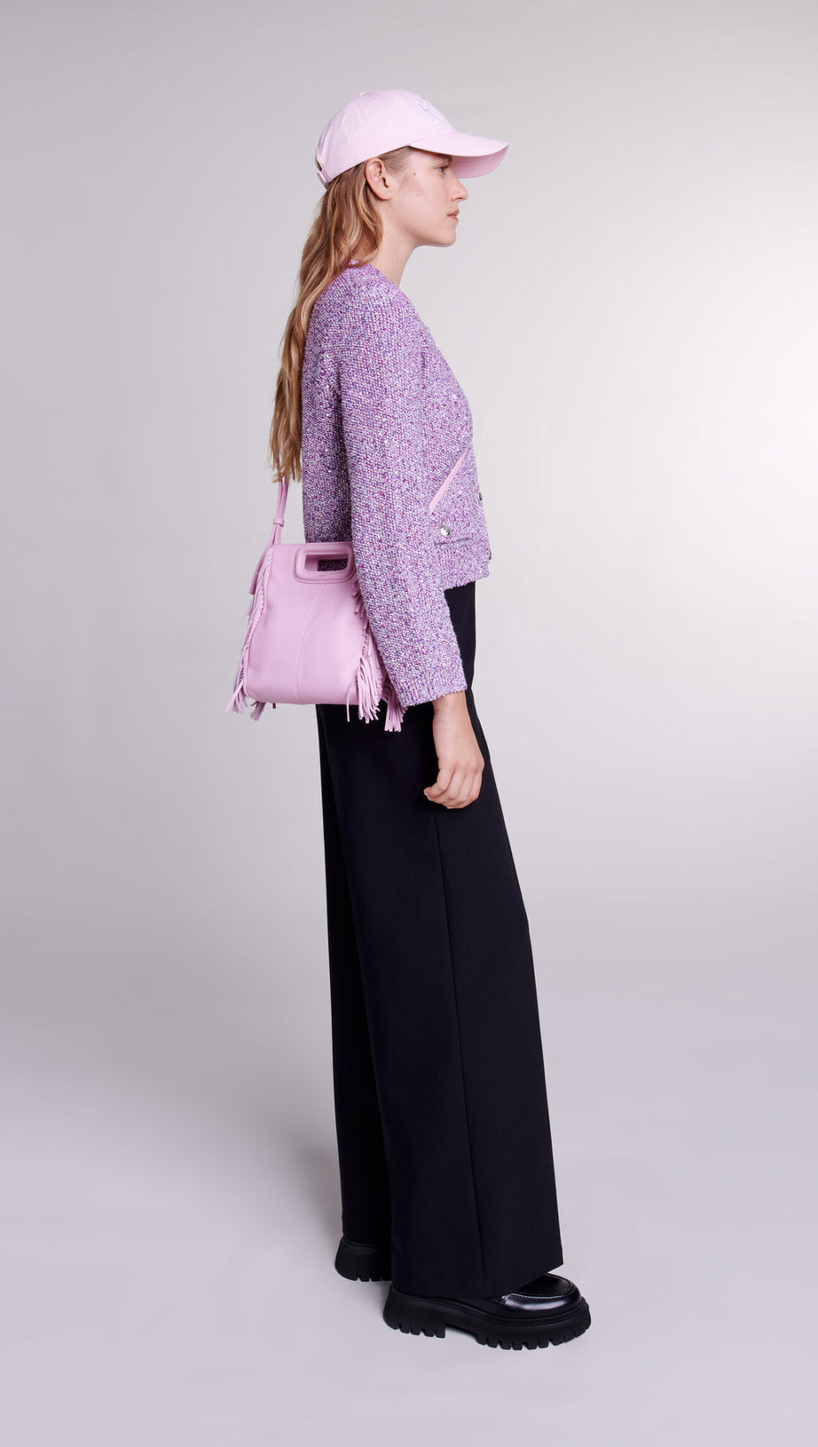 MYPURPLE CARDIGAN IN FUCHSIA PINK