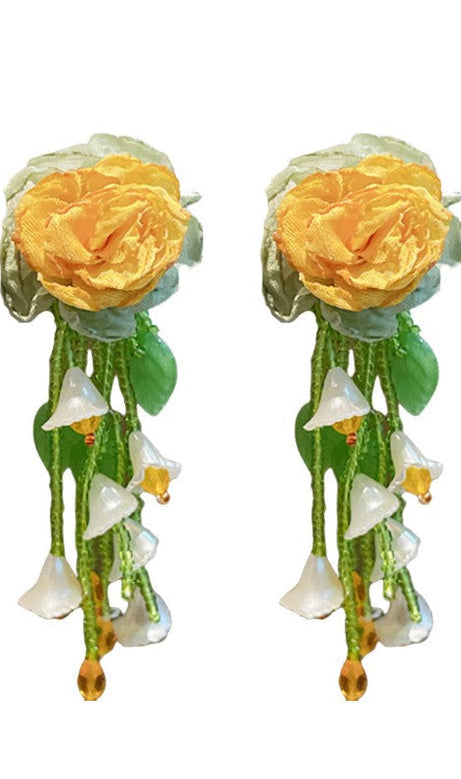 Makayla Floral Bead Earrings