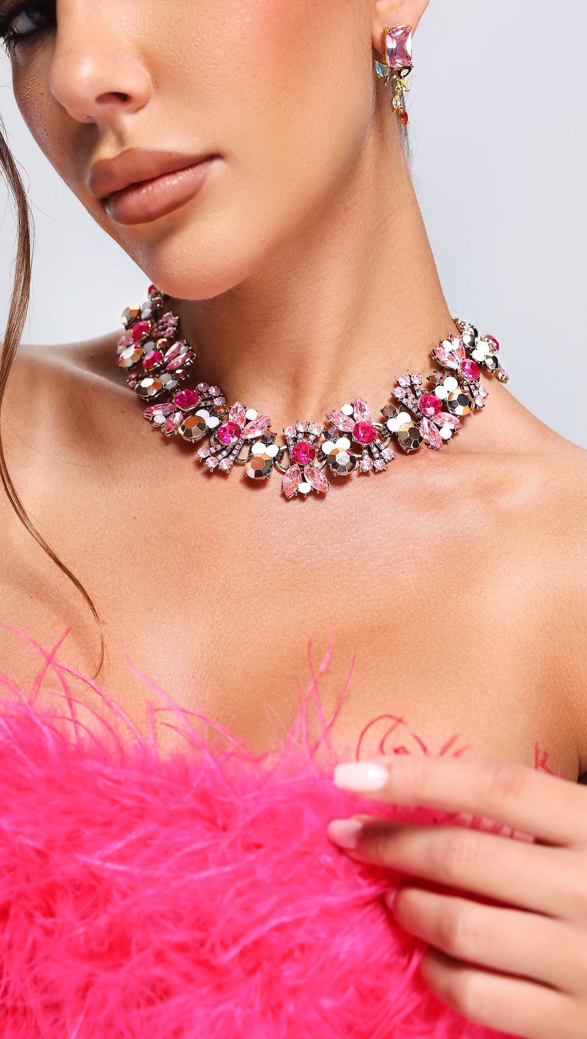 AIIZIE MATTEY RHINESTONE NECKLACE - product image