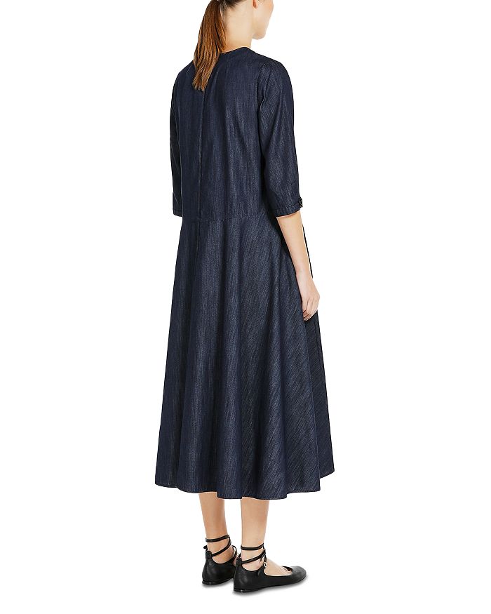 AIIZIE EMBELLISHED COTTON DENIM MIDI DRESS - product image