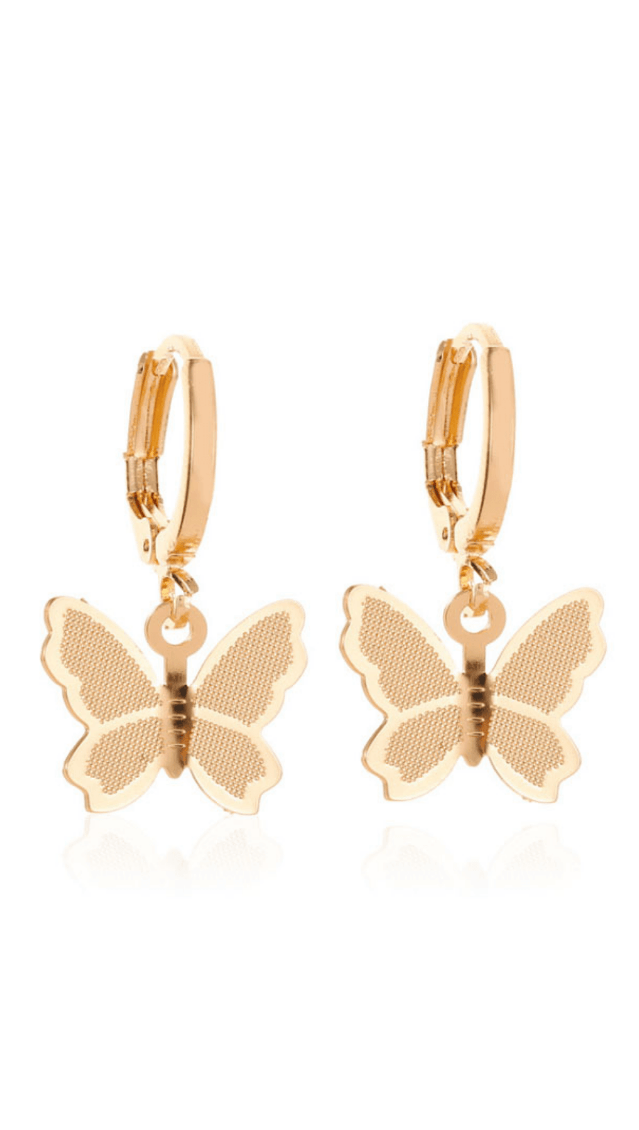 METAL BUTTERFLY TASSEL PENDANT