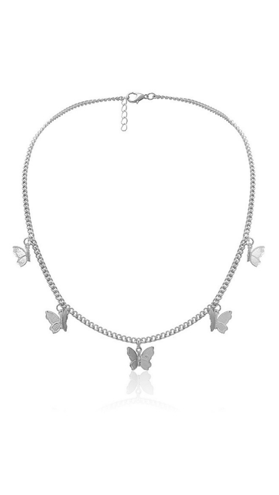 METAL BUTTERFLY TASSEL PENDANT