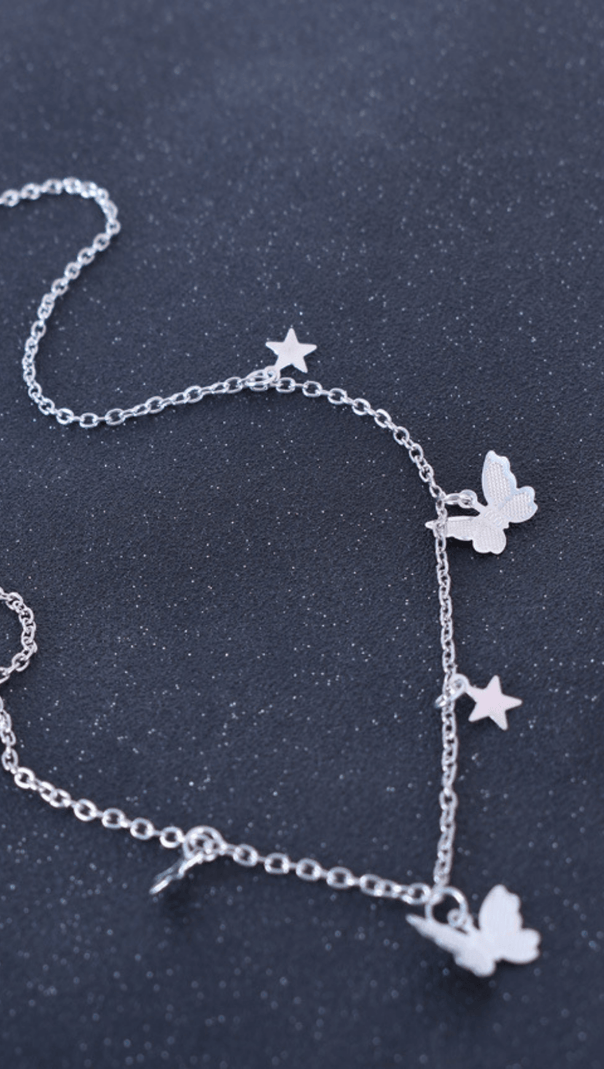 AIIZIE METAL BUTTERFLY TASSEL PENDANT - product image