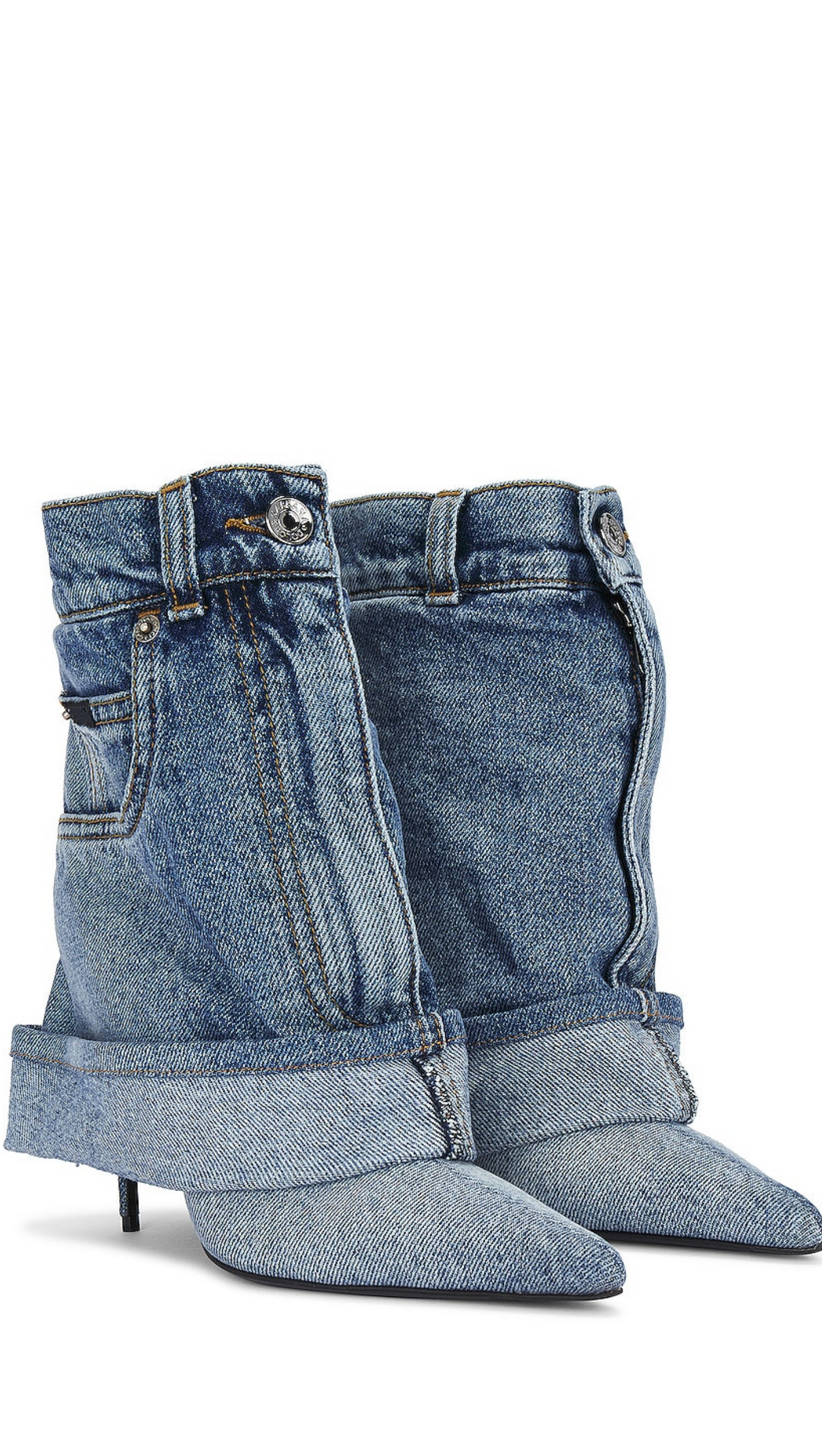 AIIZIE MILIANO DENIM TROUSER ANKLE BOOTIE - product image