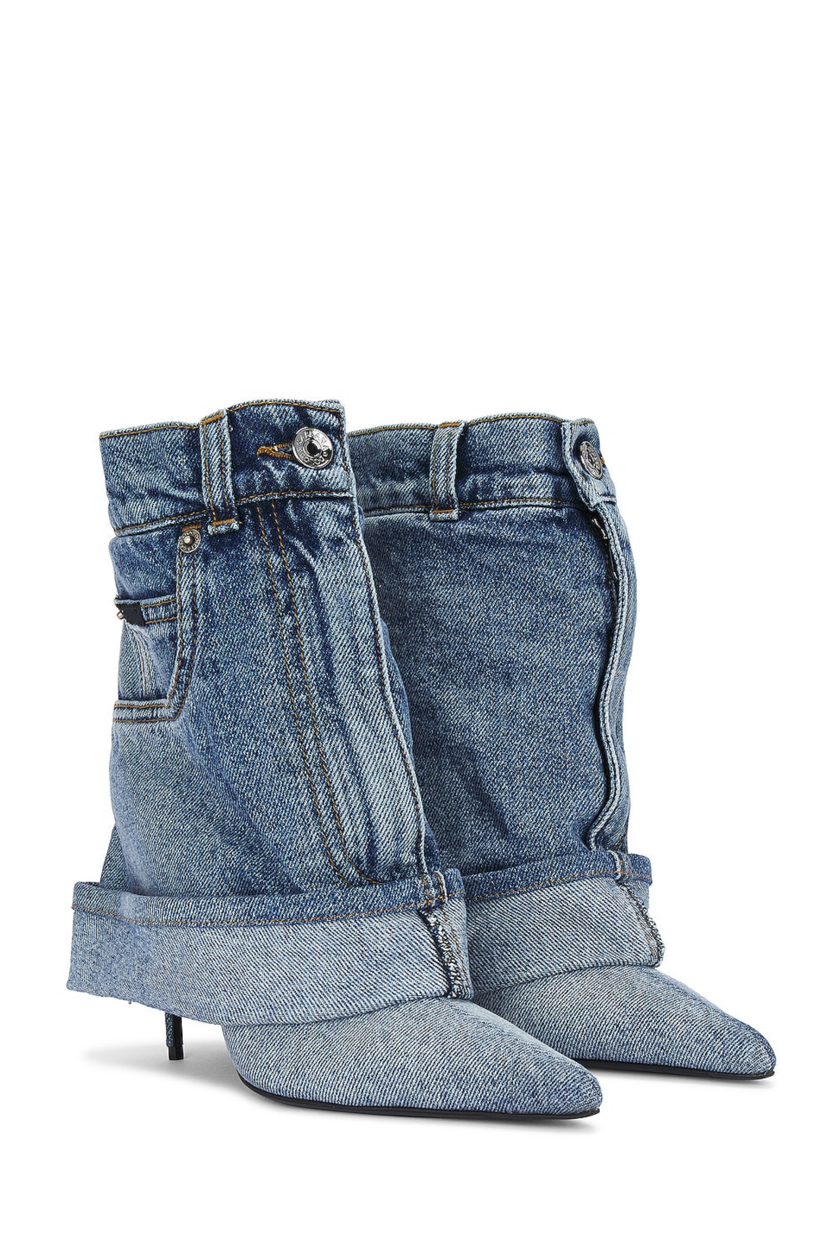 AIIZIE MILIANO DENIM TROUSER ANKLE BOOTIE - product image