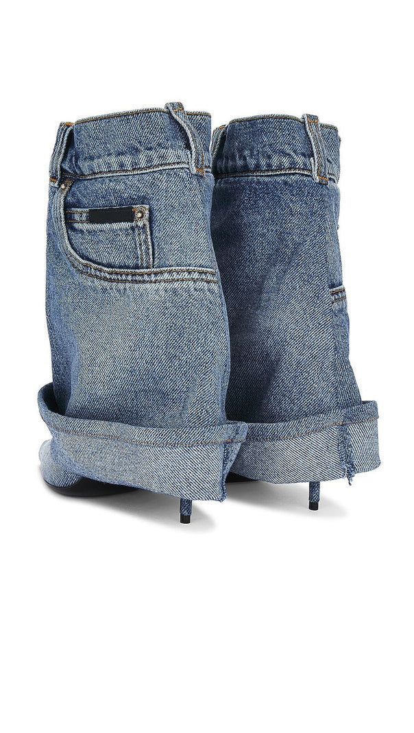 AIIZIE MILIANO DENIM TROUSER ANKLE BOOTIE - product image