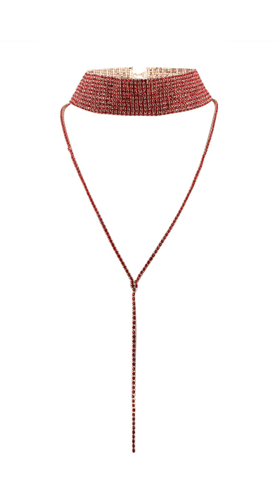 MULTI-LAYER FULL DIAMOND NECKLACE.