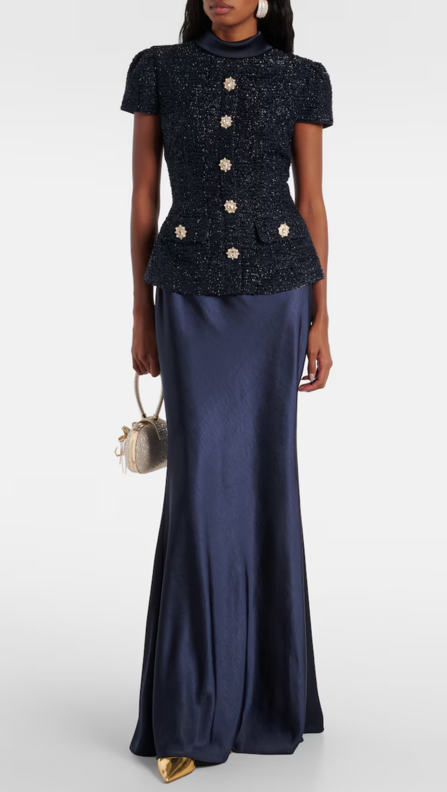 MUNOZ METALLIC TWEED TWO PIECE SET