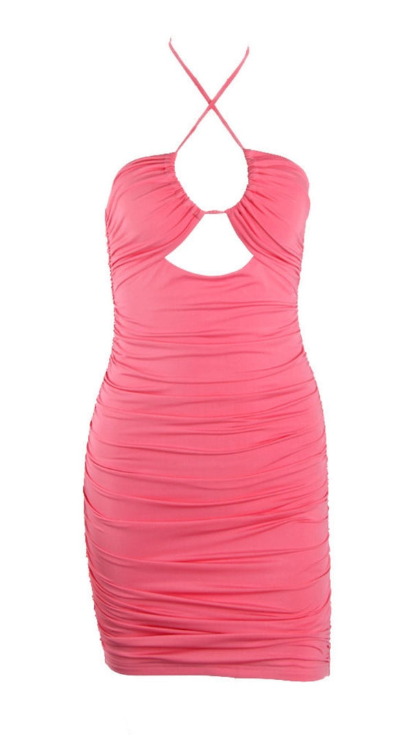 AIIZIE MUTI- WAYS HOLLOW STRAP DRESS - product image