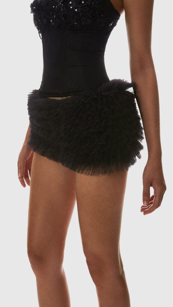 AIIZIE NKETIA SEQUIN EMBROIDERY STRAPLESS CORSET - product image