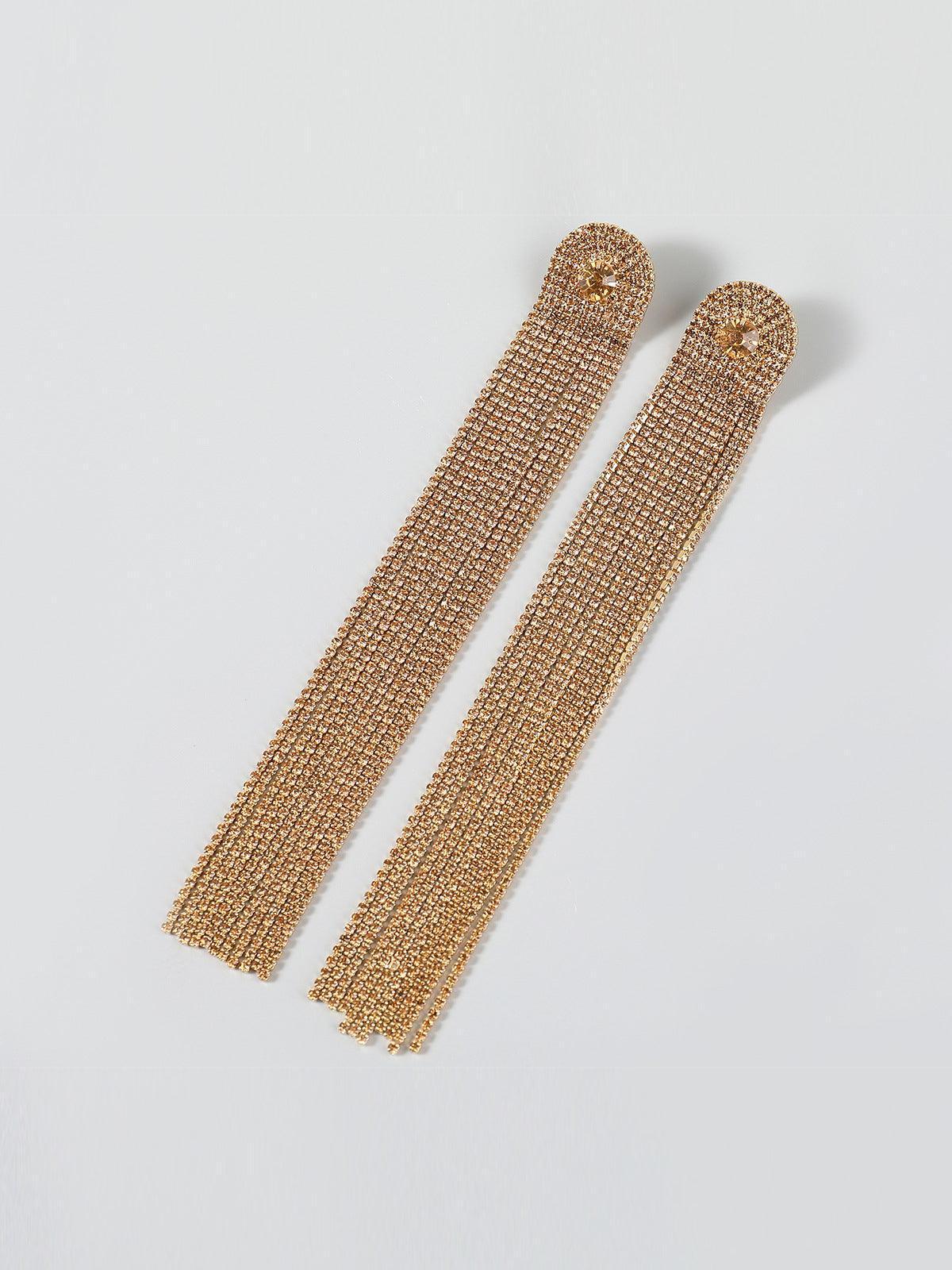 NOLA MULTI DIAMANTE TASSEL EARRINGS