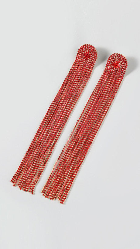 NOLA MULTI DIAMANTE TASSEL EARRINGS