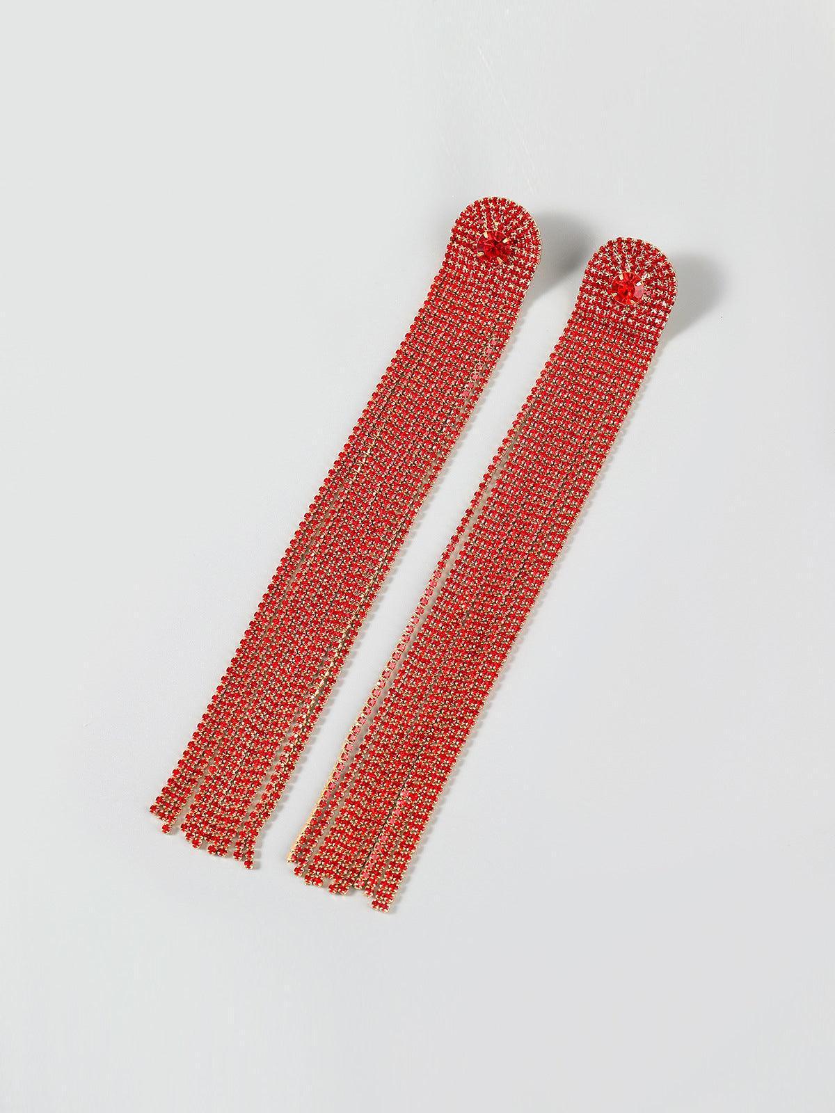 NOLA MULTI DIAMANTE TASSEL EARRINGS