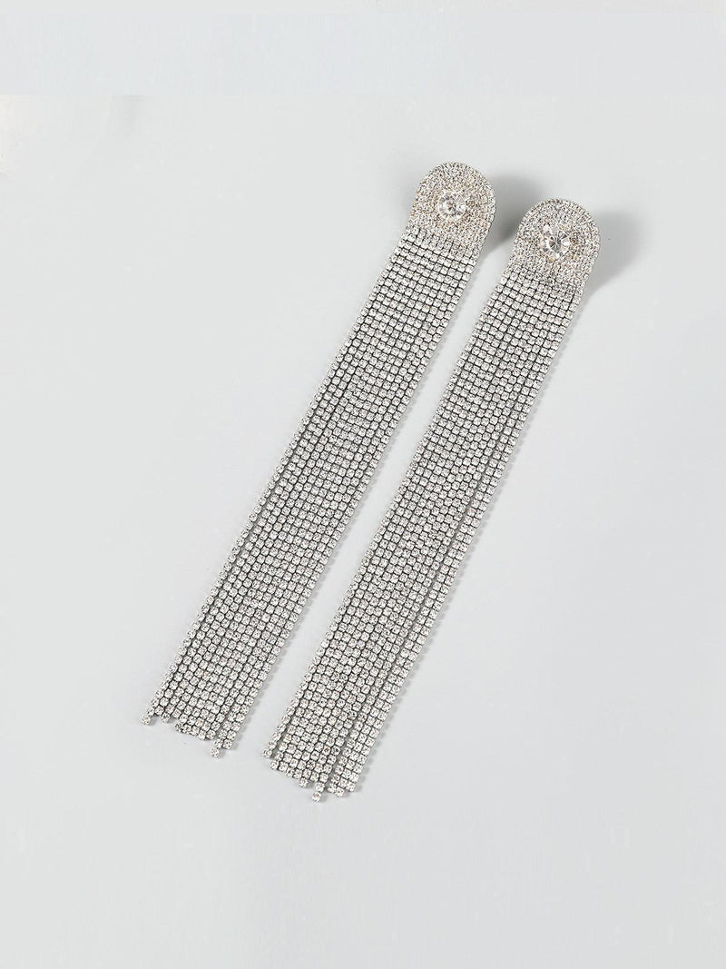 Nola Multi Diamante Tassel Earrings