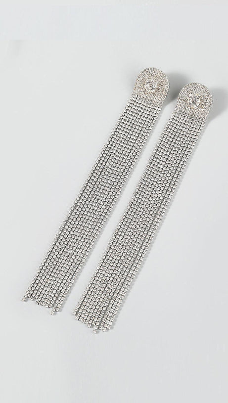 NOLA MULTI DIAMANTE TASSEL EARRINGS