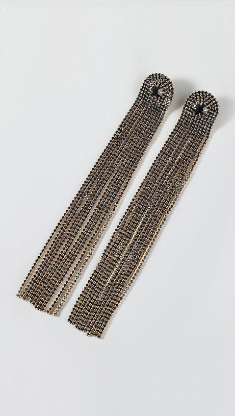 NOLA MULTI DIAMANTE TASSEL EARRINGS