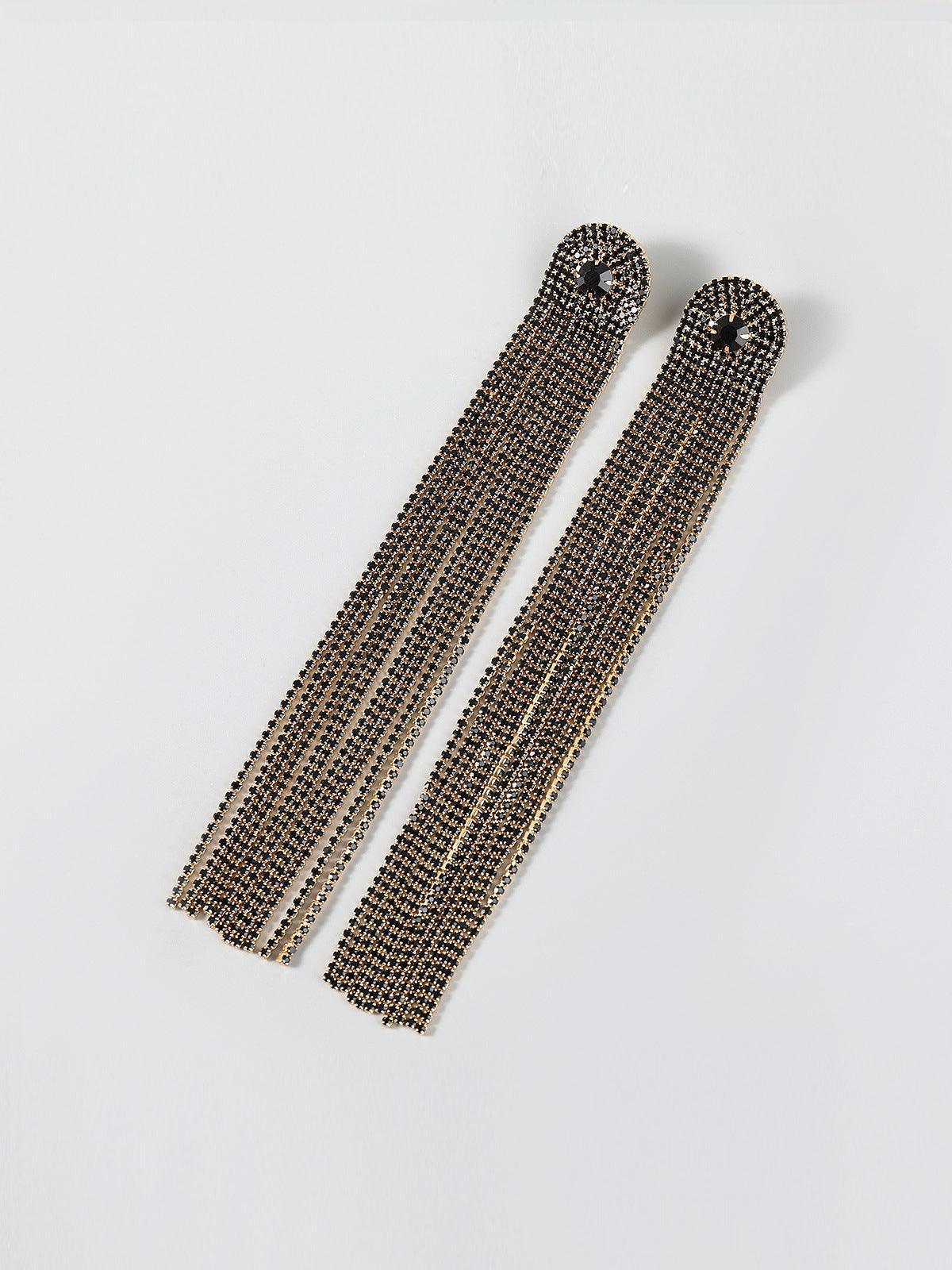 NOLA MULTI DIAMANTE TASSEL EARRINGS