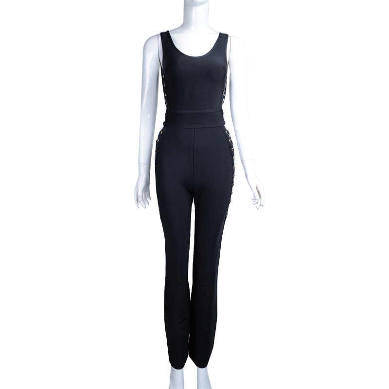 BLACK TIE - WAIST JUMPSUIT