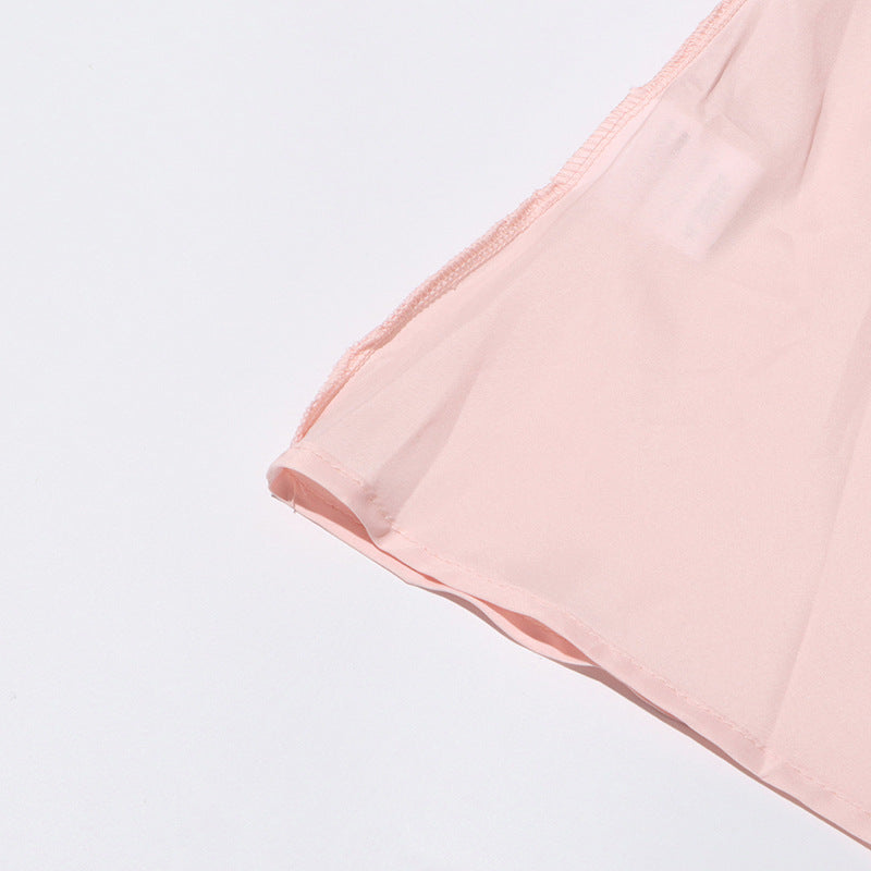 SYLVIA PINK – Ärmelloses Midikleid mit Stickereien