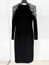 HARRIET MARTINI DROP CRYSTAL-EMBELLISHED MIDI DRESS