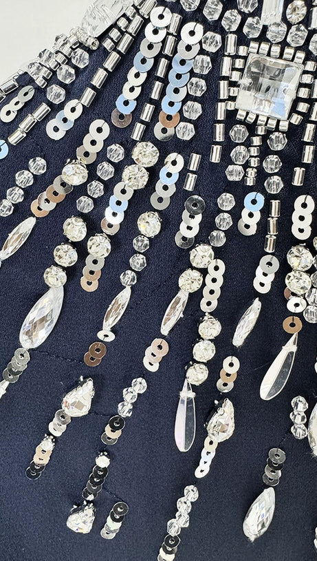 BLUE PALLADIUM DRESS