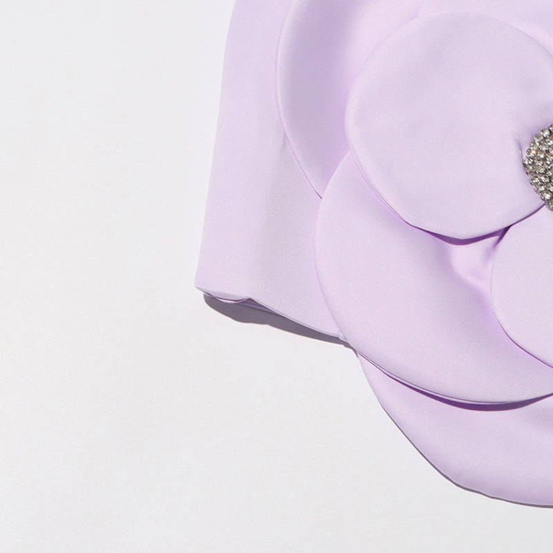 3D BLUMEN TOPS IN LILA