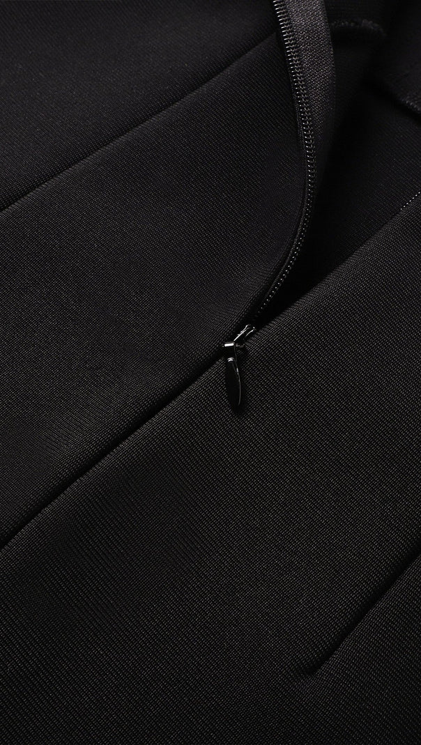 Alexandra – Figurbetontes Bandage-Minikleid in Schwarz
