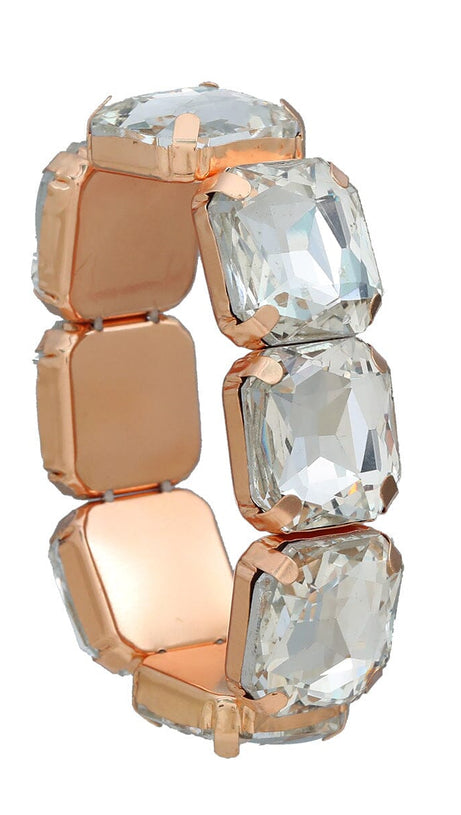 BRACCIALE CON STRASS QUADRATI